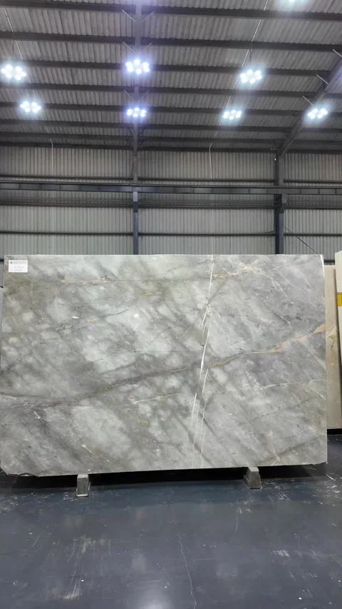 Vertical shots of Marble slabs. Marble Processing unit. Stock Footage 302878472