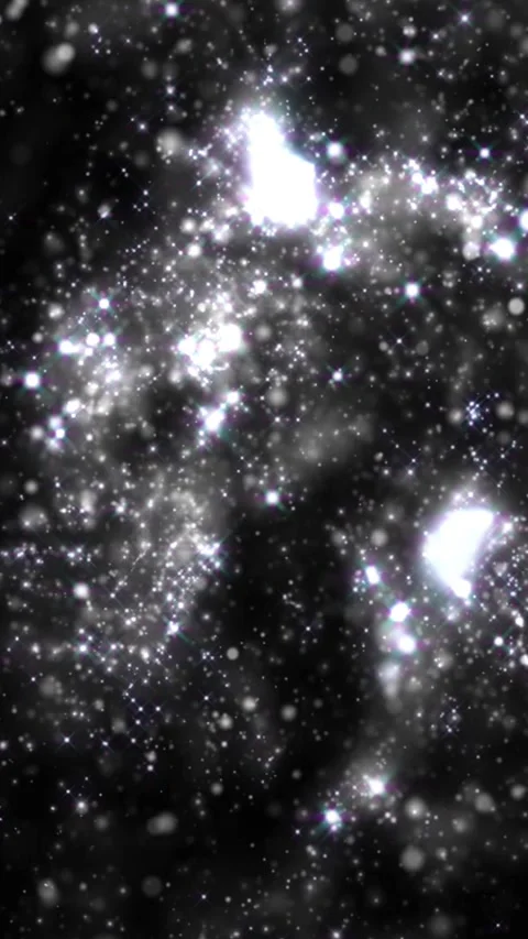 Vertical Silver Glitter Liquid Clouds Background 4K Loop Video stock 270442472