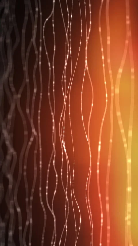 Vertical Silver Wire on Flickering Orange Gradient 4K Stock Footage 270442454
