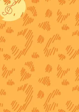 Vertical sketch crosshatch pencil leopard background. Stock Illustration