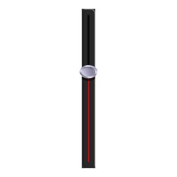 Vertical slider with red bar and round handle displaying progress Illustration