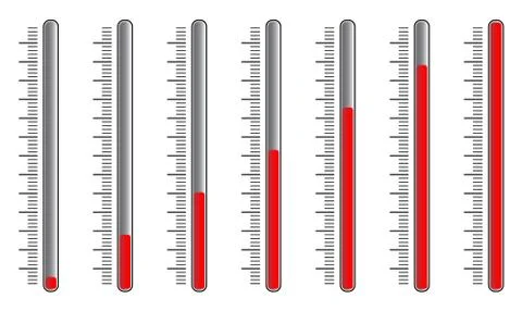 Vertical sliders with red knobs. vector Stock Illustration