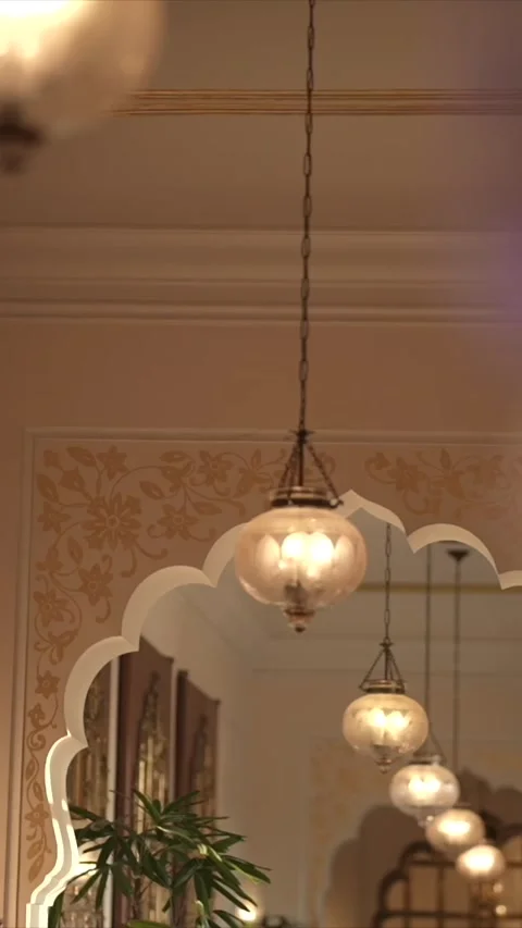 Vertical Slow Motion Shot of Indian Wedding Venue Decoration in India Vídeos de archivo 336843424