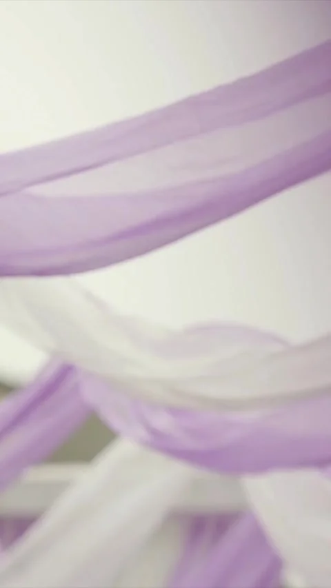 Vertical Slow Motion Shot of Indian Wedding Venue Decoration in India Video stock 337405527