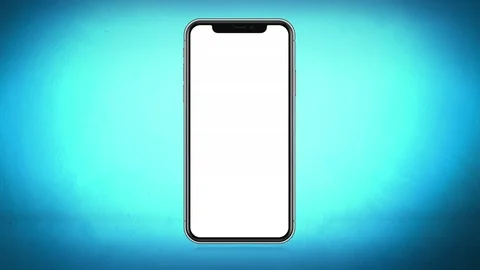 Vertical Smartphone, Full Screen Face ID Display, Facial Recognition Stock Footage 83726221