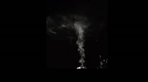 Vertical Smoke Blast hits surface 4K Stock-Footage 35549793