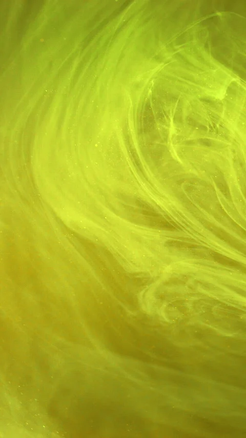 Vertical smoke vortex ink cloud yellow haze cloud Stock Footage 295168983