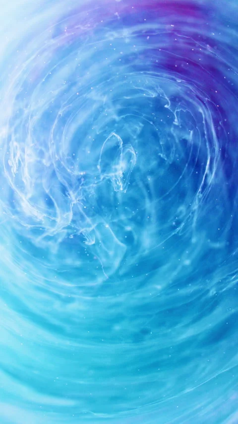 Vertical smoke vortex ink cloud blue haze cloud Stock Footage 296141926