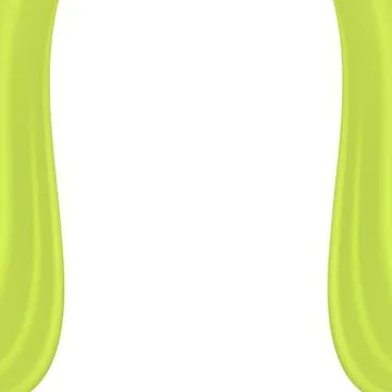 Vertical smooth border of light green color on a white background. Stock Illustration