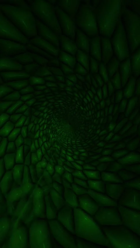 Vertical Snake Scale Green Tunnel 4K Loop Video stock 282055968