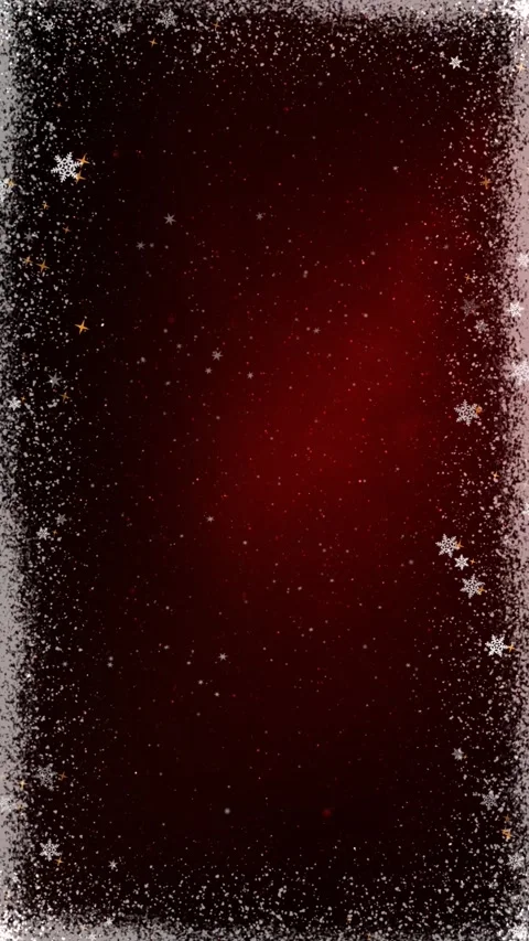 Vertical Snow Frame Christmas Dark Red 4K Loop Stock Footage 272269412