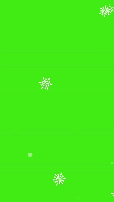 Vertical : Snowfall overlay on green background. Stock Footage 235886525