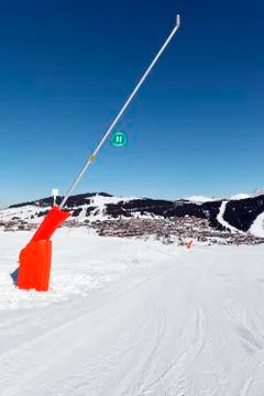 Vertical snowmaker Stock Photos