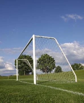 Vertical Soccer Net Stock Photos
