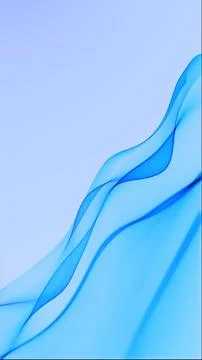 Vertical soft blue gradient with smooth flowing wave lines on light backgro.. Stock Illustration