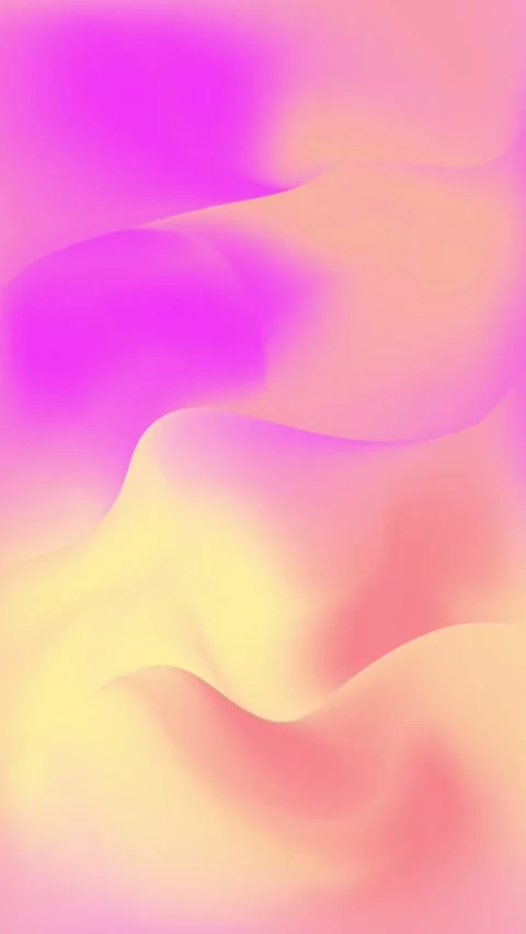 Vertical Soft Pink Yellow Fluid Gradient Wave Mobile Stories Motion Loop 4K Stock Footage 345718718