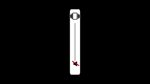 Vertical Sound Control Animation on Black Background Stock Footage 343661250