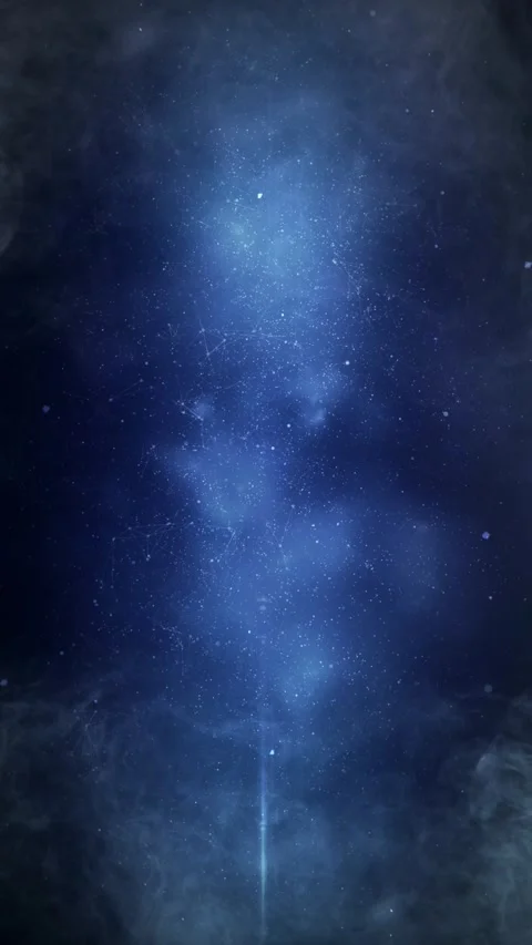 Vertical Space Smoke Particle Flight 4K Loop Stock Footage 268513415