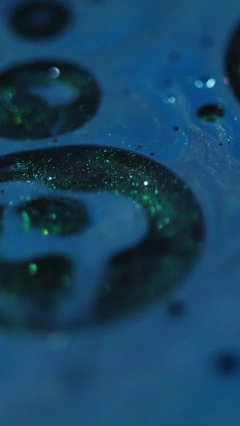 Vertical sparkling background bokeh paint bubble Stock Footage 340209893