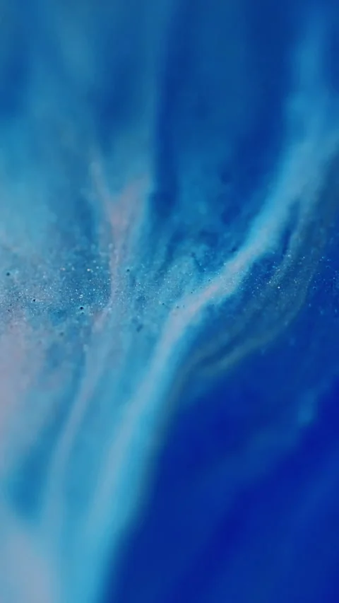 Vertical sparkling liquid marble texture paint Stock Footage 340619566