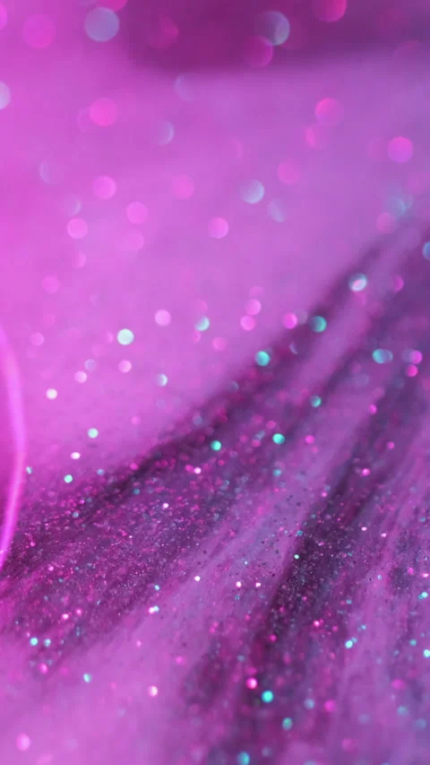 Vertical sparkling overflow bokeh light pink dust Stock Footage 285008341