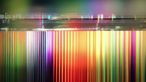 Vertical Spectrum Bars Holographic Glitch Background Video stock 328288482