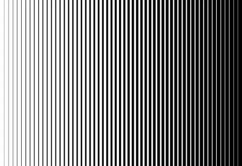 Vertical speed line halftone pattern thick to thin. Vector illustration. Stock Illustration