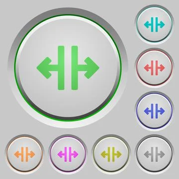 Vertical split push buttons 스톡 일러스트