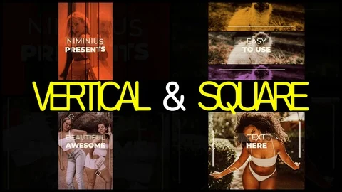 Vertical & Square Intro Stock After Effects