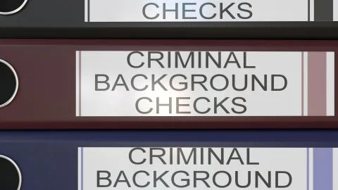 Vertical stack of multicolor office binders with Law suits tags 3D rendering 스톡 일러스트