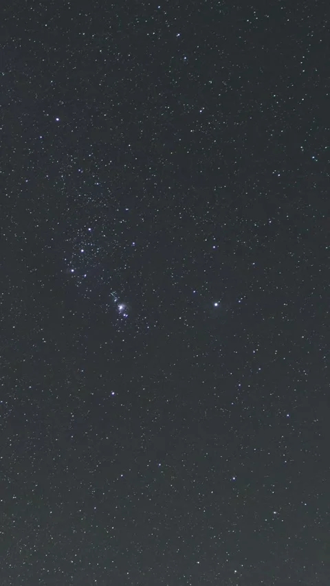 Vertical Starry Night Sky Milky Way Galaxy Motion Timelapse Stock Footage 327668897