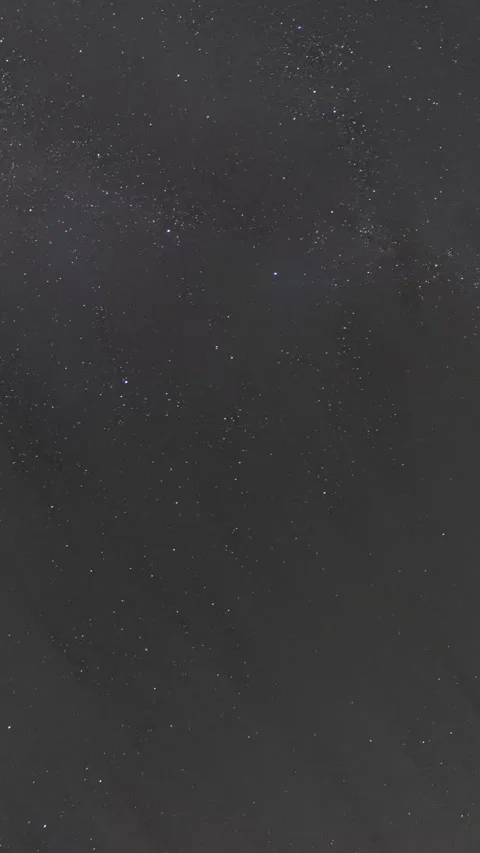 Vertical Starry Night Sky Milky Way Galaxy Motion Timelapse Stock Footage 327669597