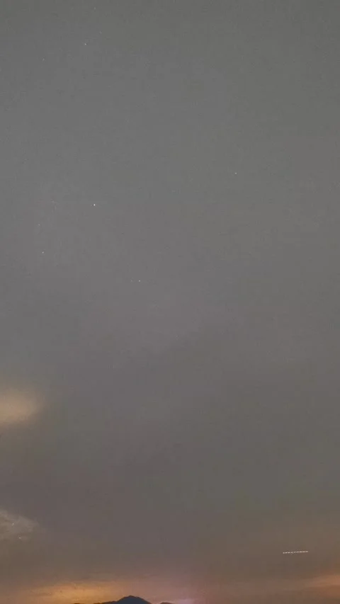 Vertical Starry Night Sky Milky Way Galaxy Motion Stars Timelapse Stock Footage 327672940