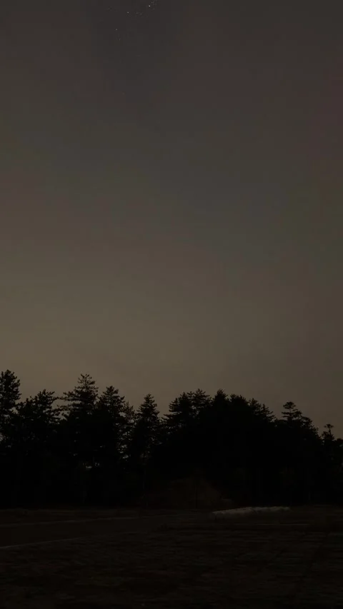 Vertical Starry Night Sky Timelapse with Milky Way Galaxy and Twinkling Stars Stock Footage 327600270