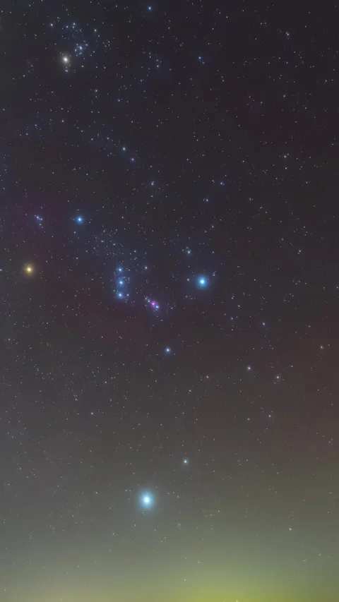 Vertical Starry Night Sky Timelapse with Milky Way Galaxy and Twinkling Stars Stock Footage 327601599
