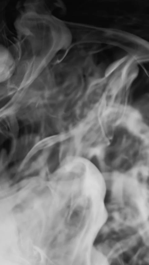 Vertical steam motion smoke puff white smog black Vidéo 252229949