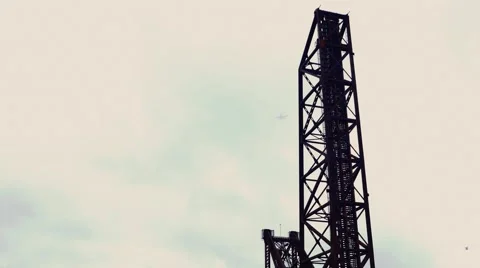 Vertical Steel Draw Bridge Stock-Footage 57873869