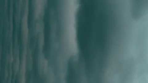 Vertical. Stormy Dark Sky, Bad Weather Time Lapse. Black Clouds Covered The Gloo Stock Footage 259633316
