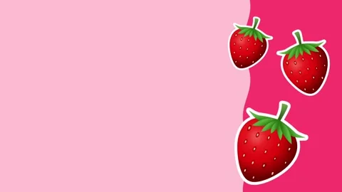 Vertical Strawberries Drop Stock Footage 335631472