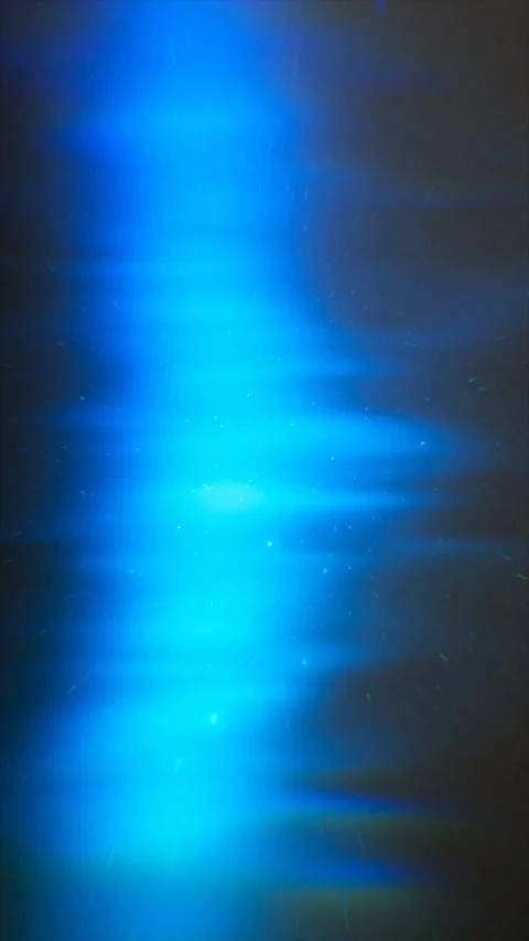 Vertical stream of vibrant blue light Vidéo 331806330