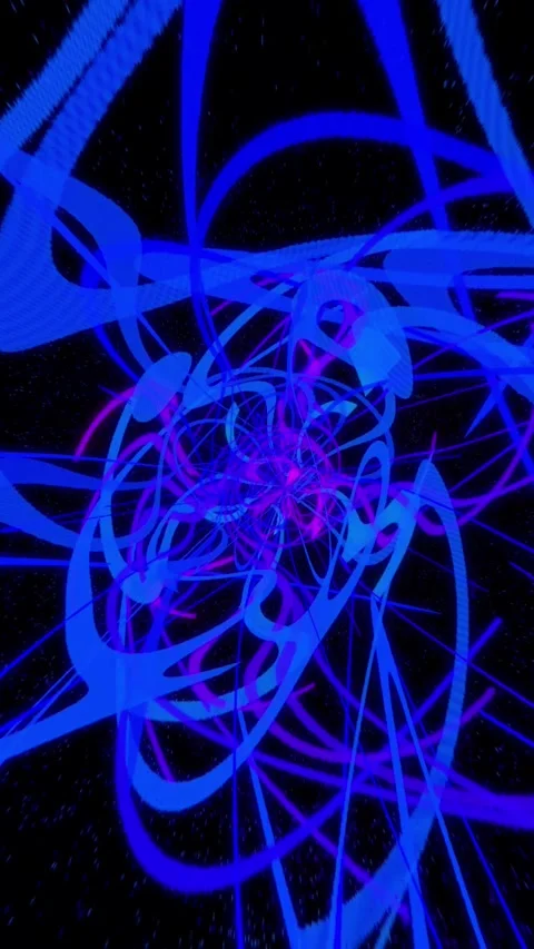 Vertical String Theory Abstract Flight 4K Loop Stock Footage 280356375