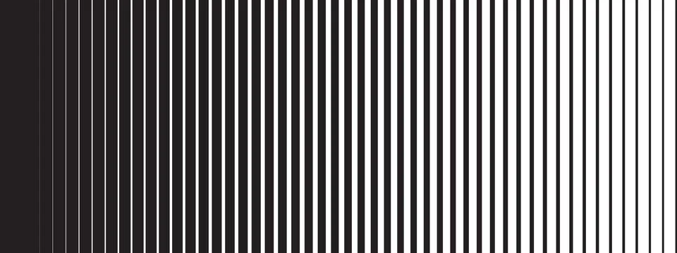 Vertical stripe transition gradient background. Line halftone gradation tex.. Illustrazione stock