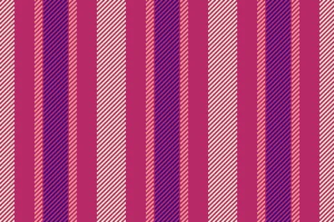 Vertical striped fabric texture. Seamless vector pattern with pink, and purpl Illustrazione stock
