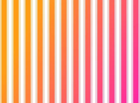 Vertical Striped Gradient Background in Orange and Pink With White Accents .. Stock Illustration
