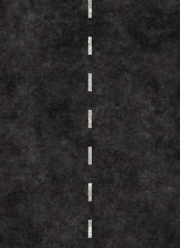 Vertical striped line of a road Illustrazione stock