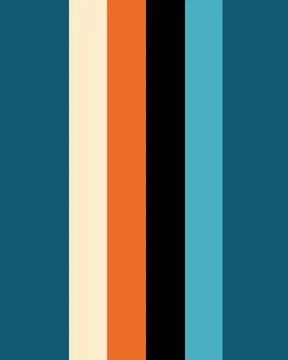 Vertical stripes form bold, modern pattern 库存插图