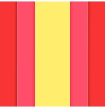 Vertical stripes paper cut vector background Illustrazione stock