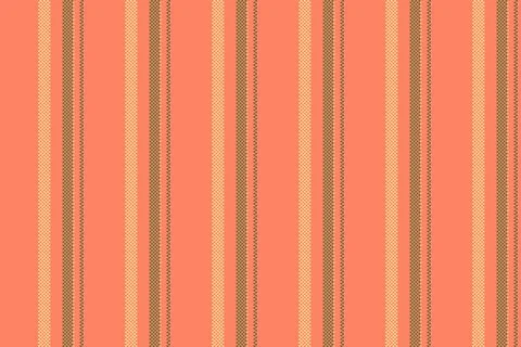 Vertical stripes pattern. Retro fabric texture in coral color tones. Great fo Stock Illustration