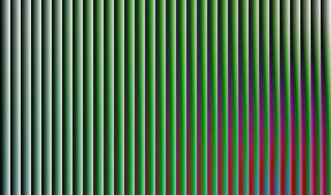 Vertical stripes shift from green to vivid hues Stock Illustration