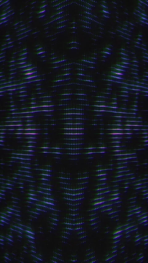 Vertical structure of flickering dots in blue and green tones. Stock Footage 335102810